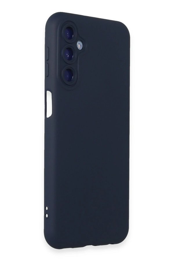 Samsung Galaxy M34 5G Kılıf Nano İçi̇ Kadi̇fe Si̇li̇kon - Laci̇vert - Dropx2647-7229