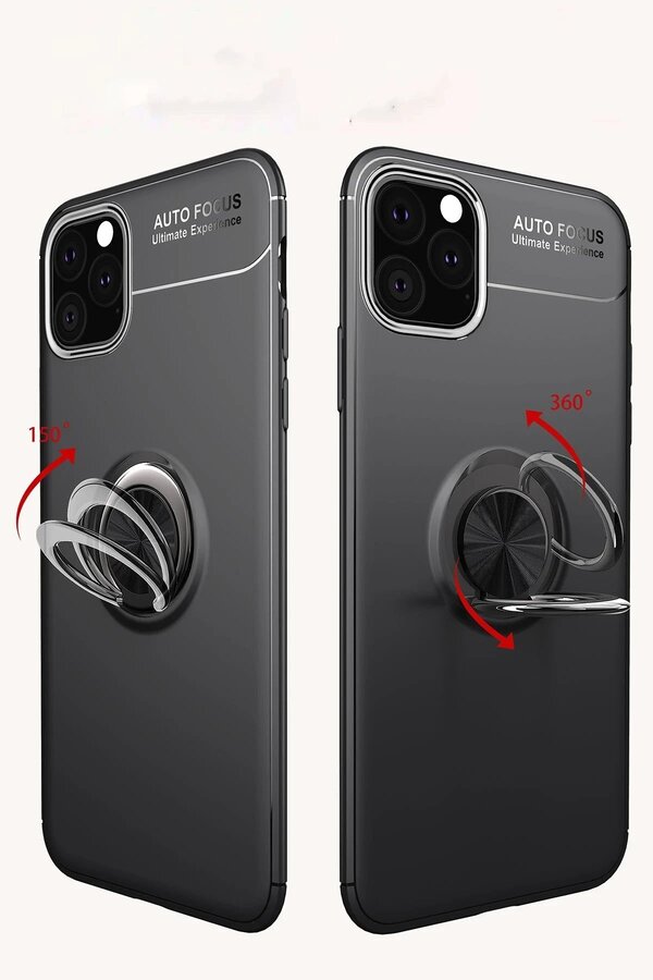 İphone 11 Pro Kılıf Range Yüzüklü Si̇li̇kon - Mavi̇ - Dropx7325-2475