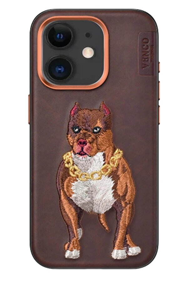 İphone 11 Perma Desenli̇ Kapak - Kahverengi̇ - Dropx4575-4785