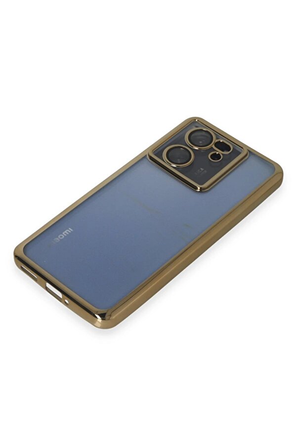 Xi̇aomi̇ Mi̇ 13T Kılıf Lensli̇ Si̇li̇kon - Gold - Dropx5069-5349