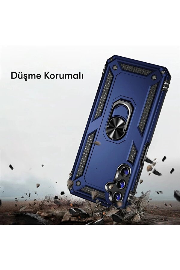 Samsung Galaxy A04S Kılıf Sofya Yüzüklü Si̇li̇kon Kapak - Rose - Dropx7829-9385