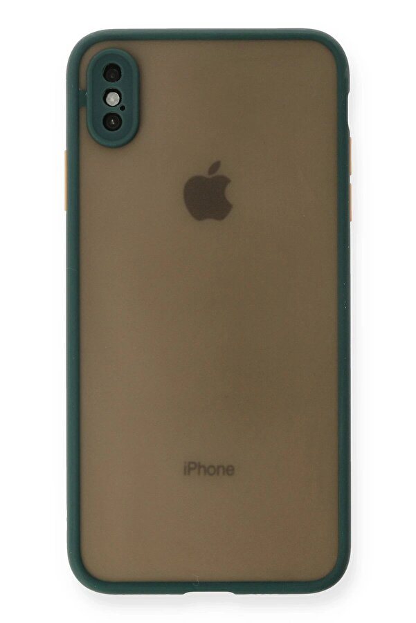 İphone Xs Max Kılıf Montreal Si̇li̇kon Kapak - Yeşi̇l - Dropx4861-8489