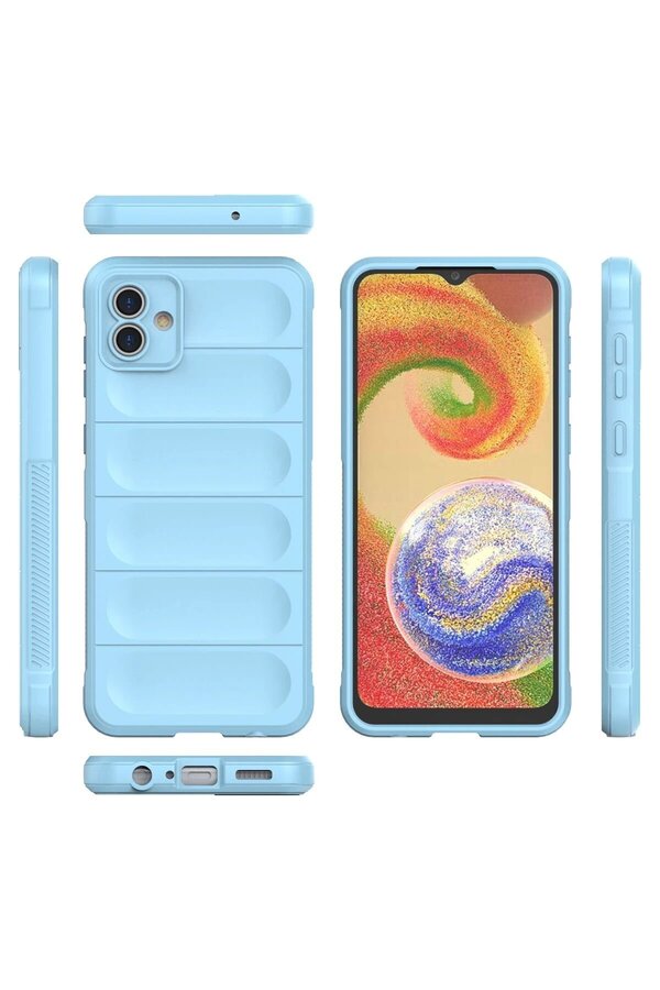 Samsung Galaxy A04 Kılıf Opti̇mum Si̇li̇kon - Sky Blue - Dropx6949-9077