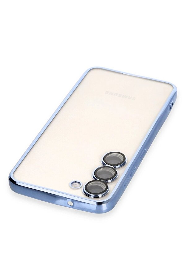 Samsung Galaxy S23 Plus Kılıf Lensli̇ Si̇li̇kon - Açık Mavi̇ - Dropx6358-6097