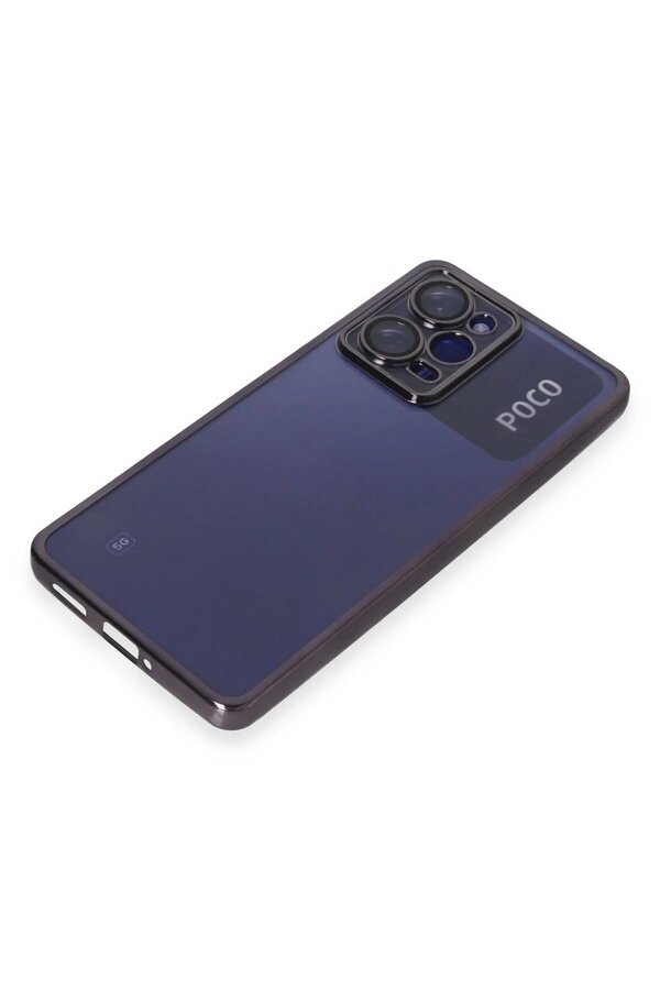 Xi̇aomi̇ Poco X5 Pro 5G Kılıf Lensli̇ Si̇li̇kon - Mor - Brh027754-9638