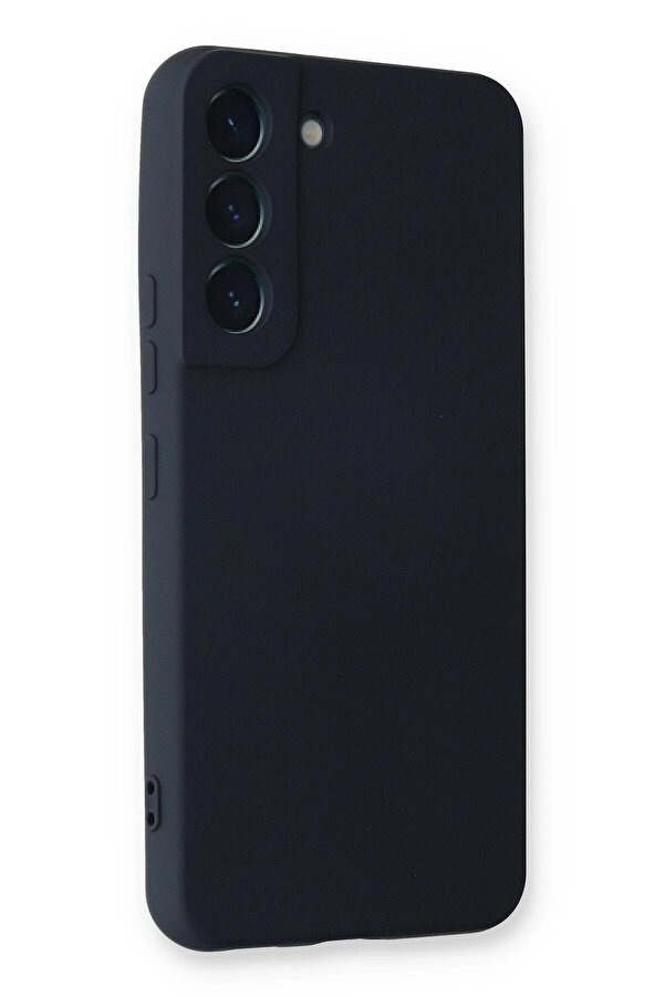 Samsung Galaxy S22 Plus Kılıf Nano İçi̇ Kadi̇fe Si̇li̇kon - Laci̇vert - Dropx1750-5598