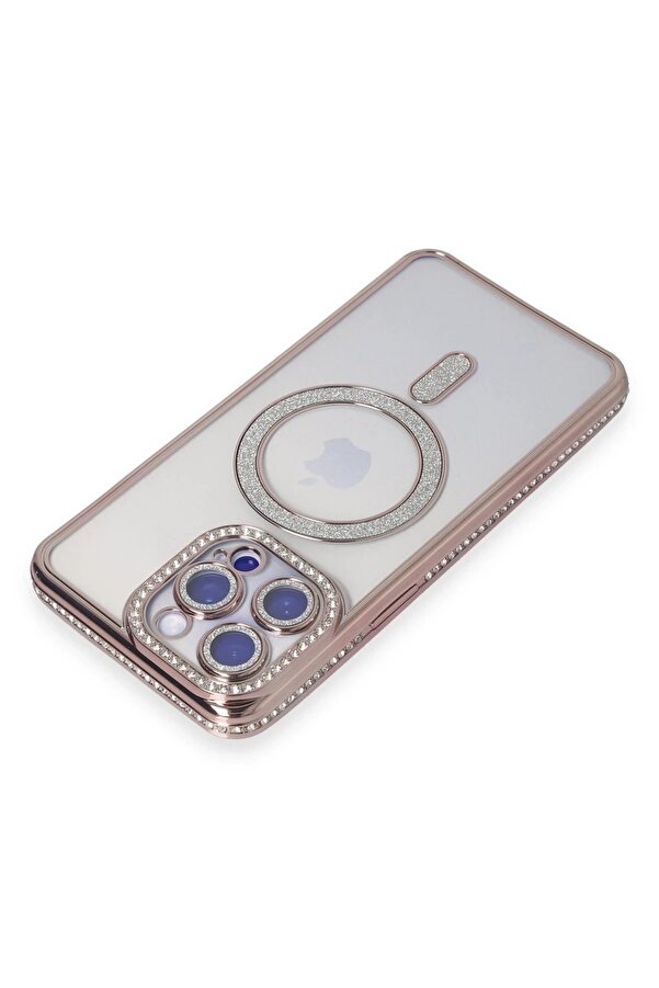İphone 15 Pro Kılıf Joke Si̇mli̇ Magneti̇csafe Kılıf - Pembe - Dropx7413-4669