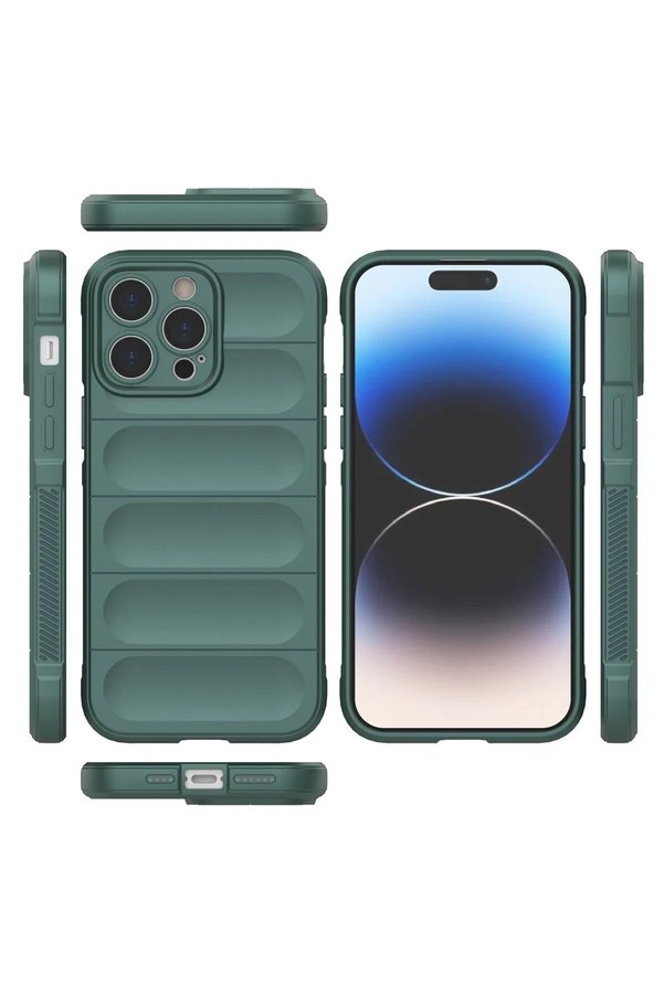 İphone 14 Pro Kılıf Opti̇mum Si̇li̇kon - Koyu Yeşi̇l - Dropx4339-5490