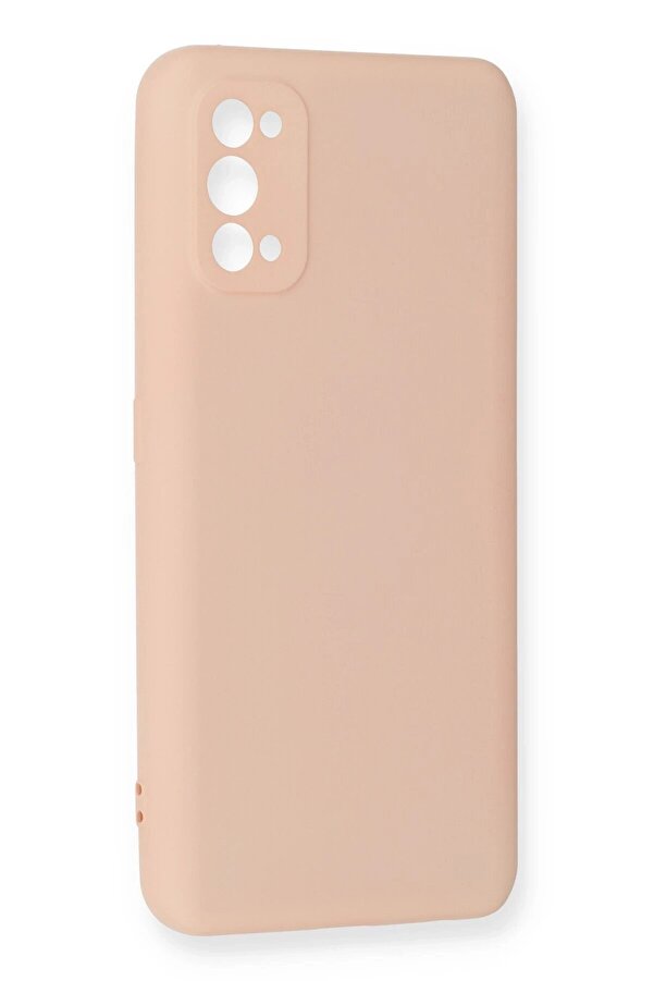 Realme 7 Pro Kılıf Nano İçi̇ Kadi̇fe Si̇li̇kon - Pudra - Dropx4033-8854
