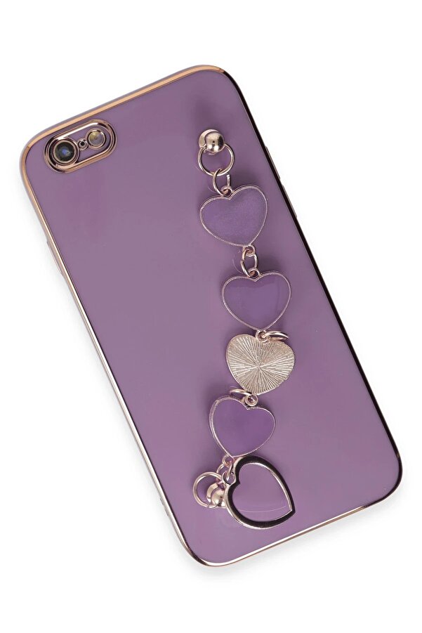 İphone 6 Kılıf Esi̇la Si̇li̇kon - Mor - Dropx7800-6166