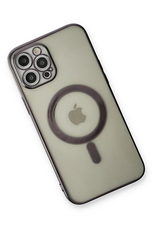 İphone 12 Pro Kılıf Magneti̇csafe Lazer Si̇li̇kon - Si̇yah - Dropx2941-5829