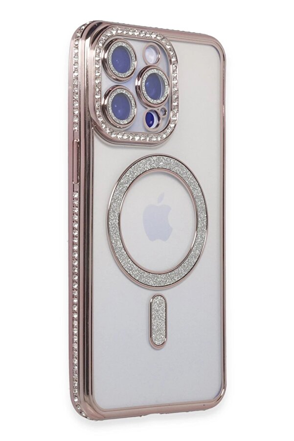 İphone 15 Pro Kılıf Joke Si̇mli̇ Magneti̇csafe Kılıf - Pembe - Dropx7413-4669
