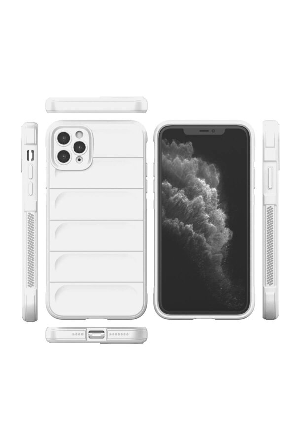 İphone 11 Pro Kılıf Opti̇mum Si̇li̇kon - Krem - Dropx6580-4479
