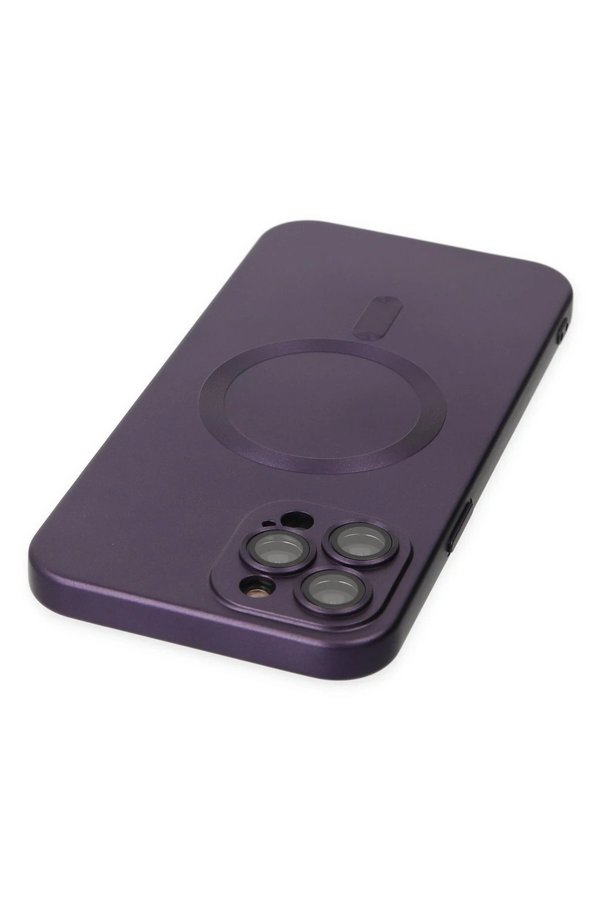 İphone 12 Pro Max Kılıf Moshi̇ Lens Magneti̇csafe Si̇li̇kon - Mor - Dropx8242-6425