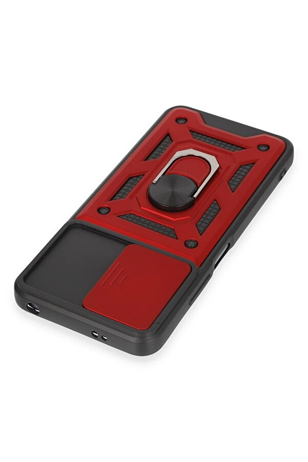 Xi̇aomi̇ Redmi̇ Note 12 5G Kılıf Pars Lens Yüzüklü Si̇li̇kon - Kırmızı - Dropx4131-6868