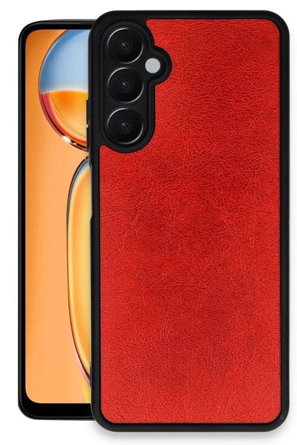 Samsung Galaxy A26 Kılıf Aras Deri̇ Kapak - Kırmızı - Dropx5062-9998