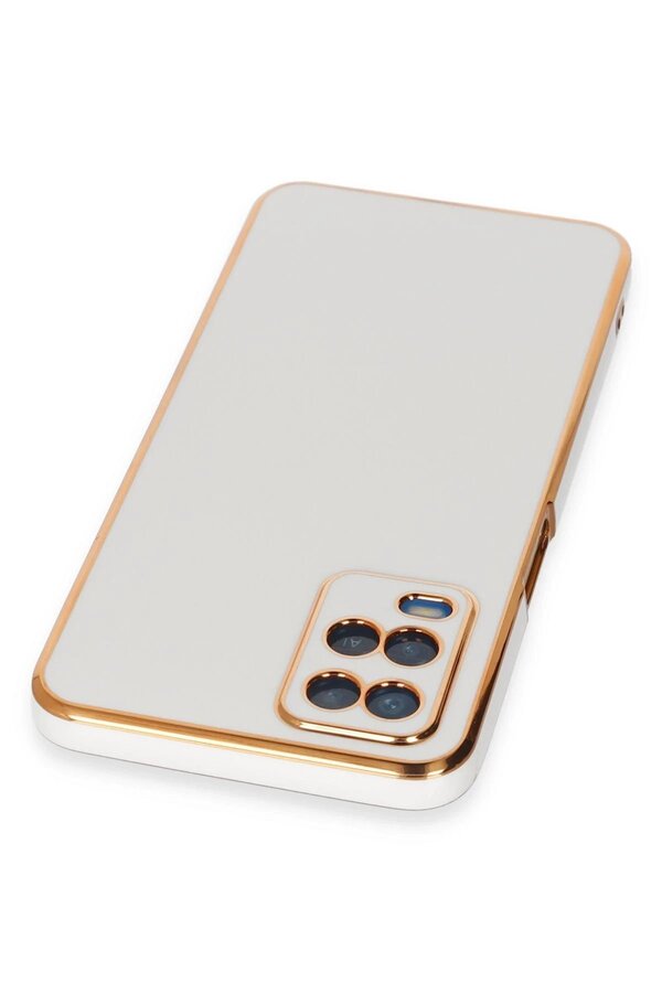 Oppo A54 4G Kılıf Volet Si̇li̇kon - Beyaz - Dropx2702-1414