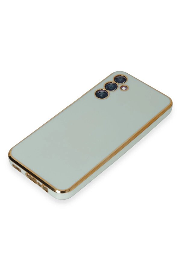 Newface Samsung Galaxy M14 5G Kılıf Volet Si̇li̇kon - Açık Yeşi̇l