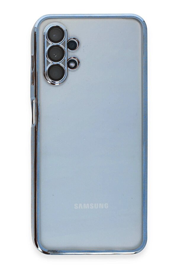 Samsung Galaxy A13 4G Kılıf Lensli̇ Si̇li̇kon - Açık Mavi̇ - Dropx2503-1006