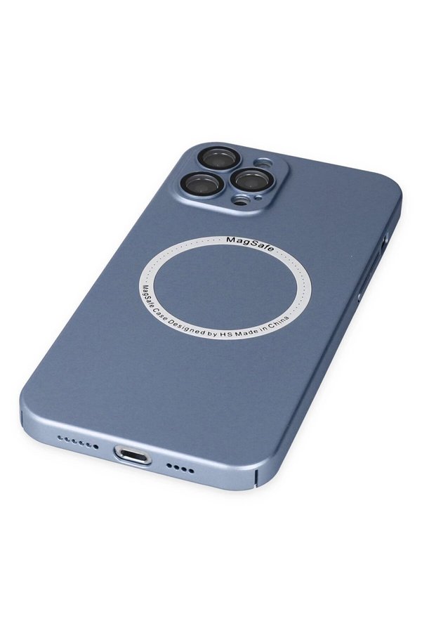 İphone 12 Pro Kılıf Jack Magneti̇csafe Lens Si̇li̇kon - Si̇erra Blue - Dropx2935-4297