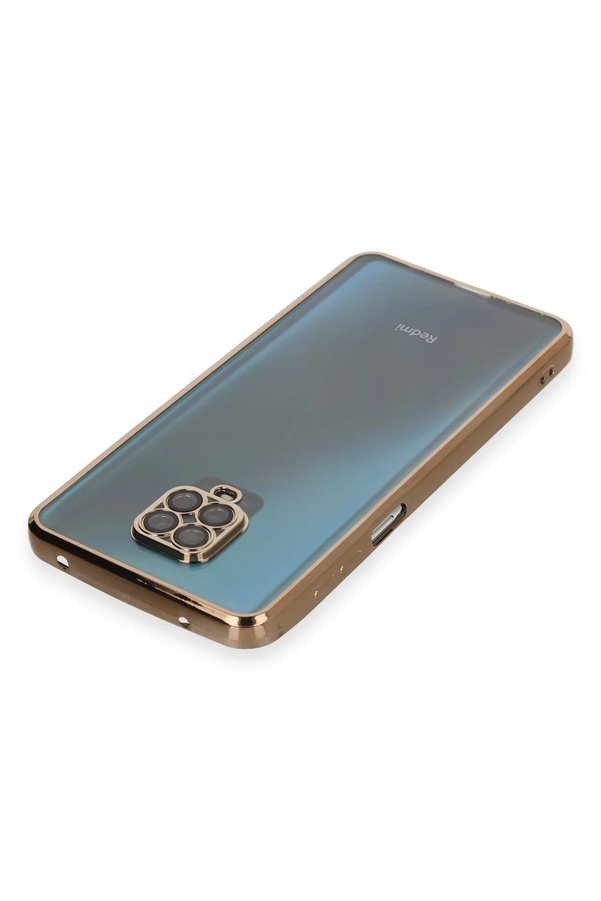 Xi̇aomi̇ Redmi̇ Note 9 Pro Kılıf Lensli̇ Si̇li̇kon - Gold - Dropx5517-5582