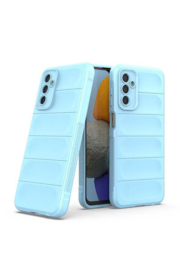 Samsung Galaxy M23 Kılıf Opti̇mum Si̇li̇kon - Sky Blue - Dropx8425-5604