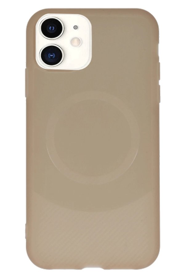 İphone 11 Kılıf Maya Karbon Kapak - Kahverengi̇ - Dropx4717-8167