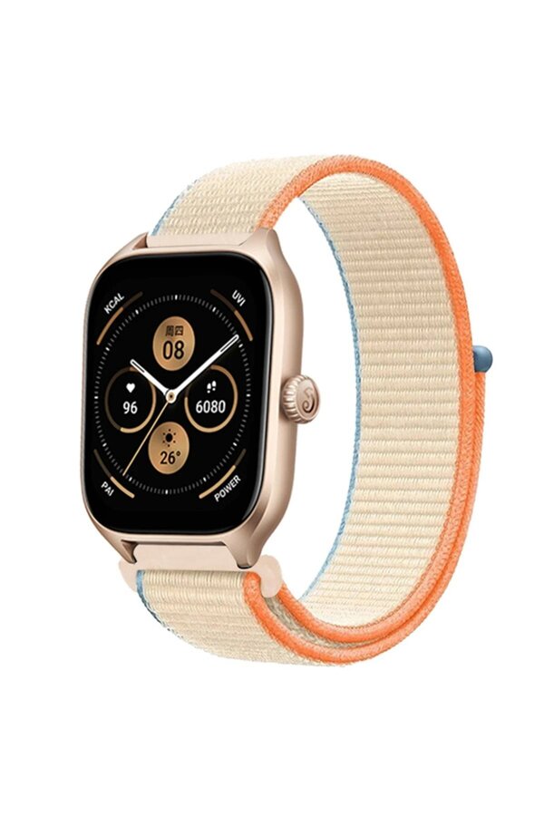 Watch 22Mm Hasırlı Cırtcırtlı Kordon - Krem - Dropx2385-5703