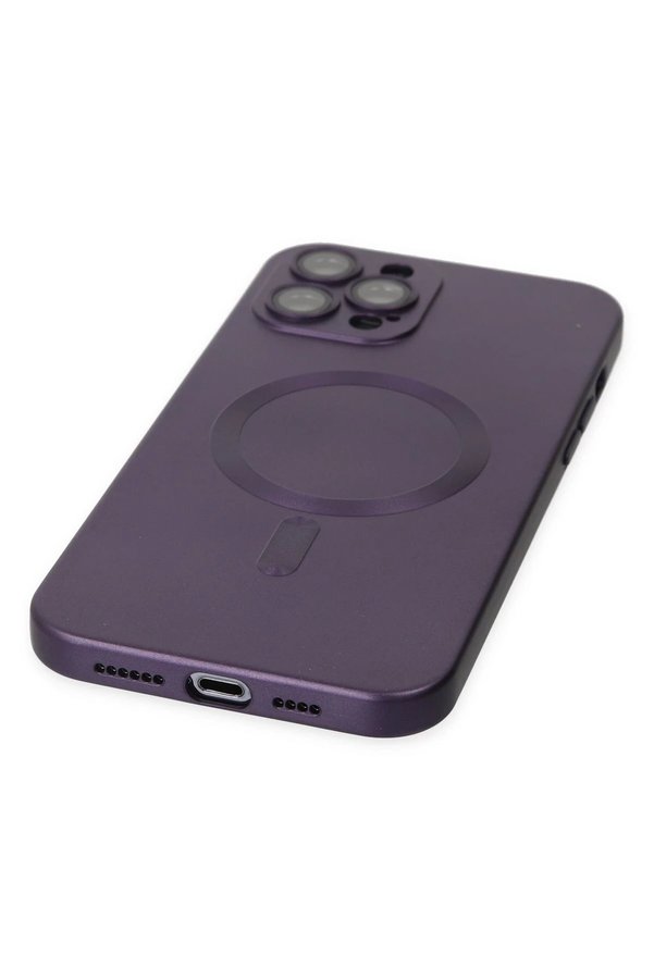 İphone 12 Pro Max Kılıf Moshi̇ Lens Magneti̇csafe Si̇li̇kon - Mor - Dropx8242-6425