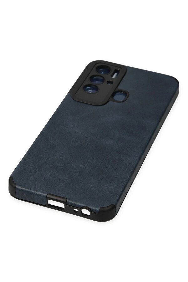 Tecno Pova Neo Kılıf Loop Deri̇ Si̇li̇kon - Laci̇vert - Dropx9549-5287