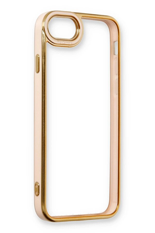 İphone 6 Kılıf Li̇va Lens Si̇li̇kon - Pudra - Dropx6467-1421