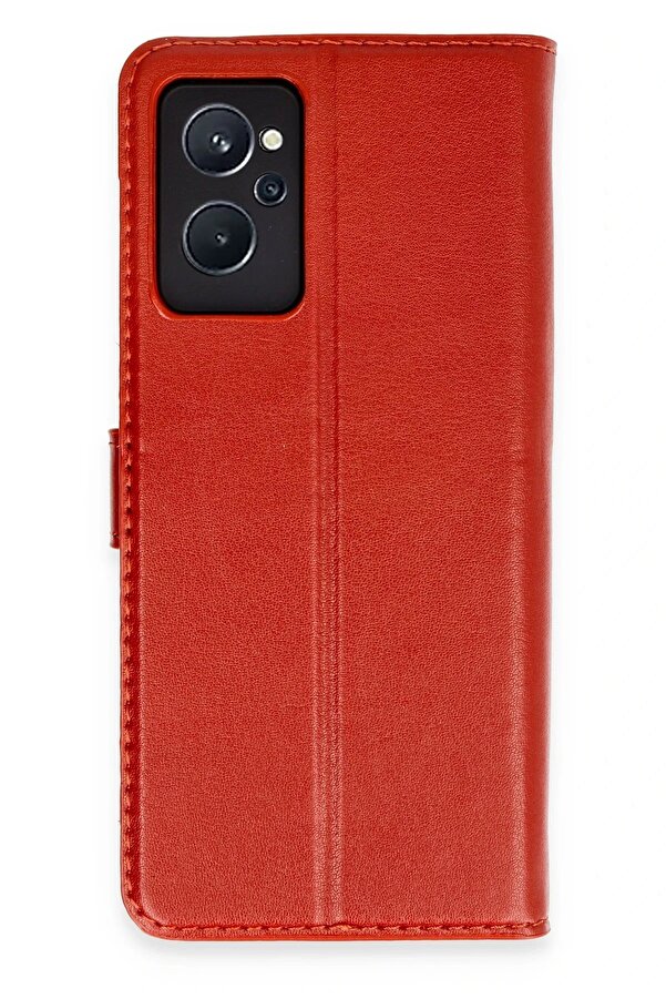 Realme 9İ 4G Trend S Plus Kapaklı Kılıf - Kırmızı - Dropx8968-7317