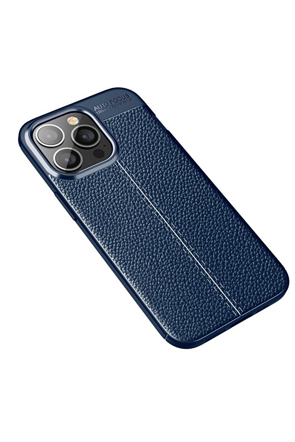 İphone 13 Pro Max Kılıf Auto Focus Kapak - Laci̇vert - Dropx3277-7836