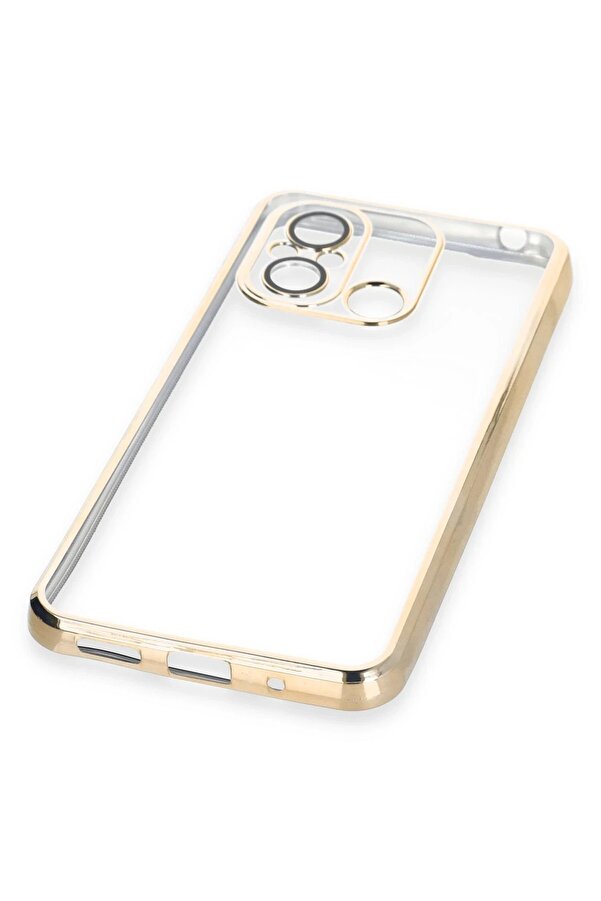 Xi̇aomi̇ Redmi̇ 12C Kılıf Lensli̇ Si̇li̇kon - Gold - Dropx5072-7150