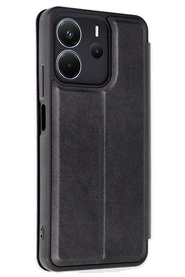 Xi̇aomi̇ Redmi̇ Note 14 4G Kılıf Fli̇p Cover - Si̇yah - Dropx1036-9299