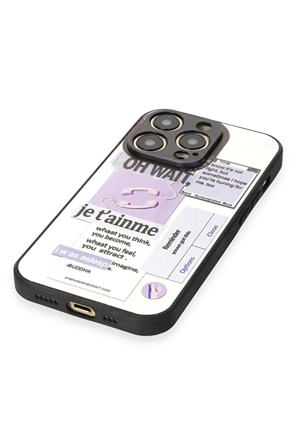 İphone 12 Pro Max Kılıf Mi̇rror Desenli̇ Kapak - Mi̇rror - 4 - Dropx9580-5650