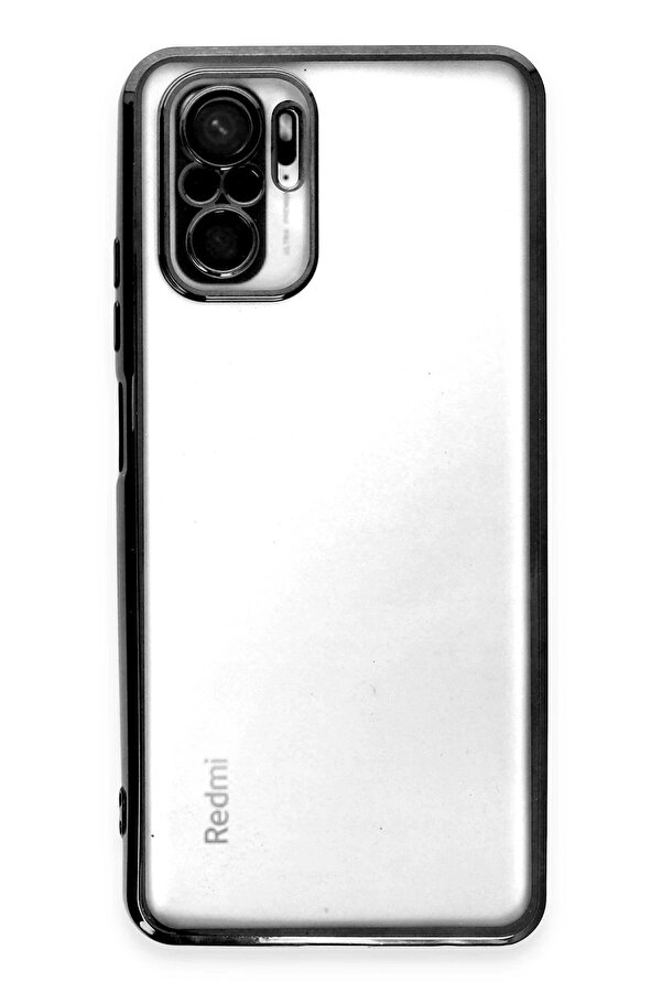 Xi̇aomi̇ Redmi̇ Note 10 Kılıf Lensli̇ Si̇li̇kon - Si̇yah - Brh025834-5153