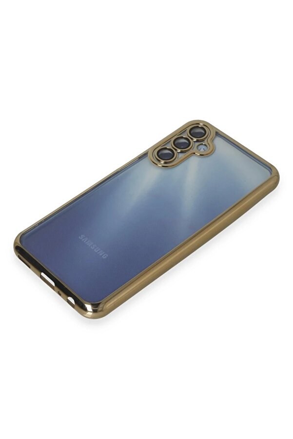 Samsung Galaxy A35 5G Kılıf Lensli̇ Si̇li̇kon - Gold - Dropx8605-6894