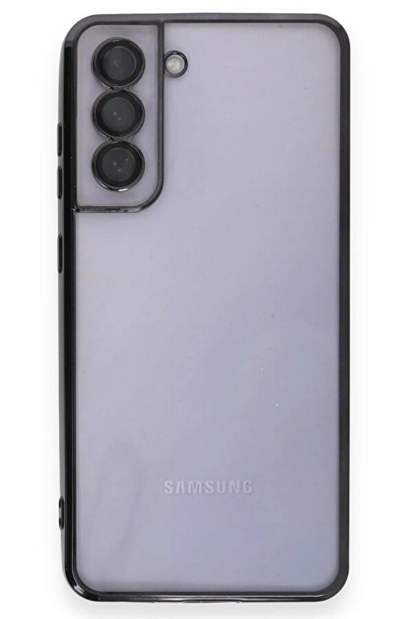 Samsung Galaxy S21 Fe Kılıf Lensli̇ Si̇li̇kon - Si̇yah - Dropx9914-4129