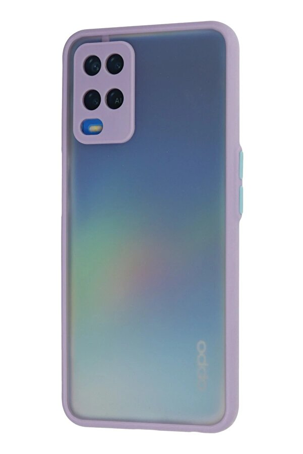 Oppo A54 4G Kılıf Montreal Si̇li̇kon Kapak - Mor - Dropx7141-6990
