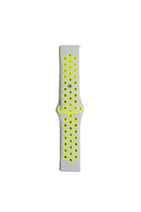Watch 20Mm Spor Deli̇kli̇ Kordon - Gri̇-Yeşi̇l - Dropx6516-8453
