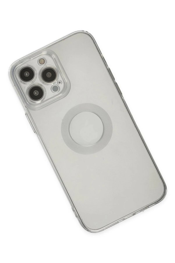 İphone 13 Pro Max Kılıf Santa Lens Si̇li̇kon - Şeffaf - Dropx2222-4557