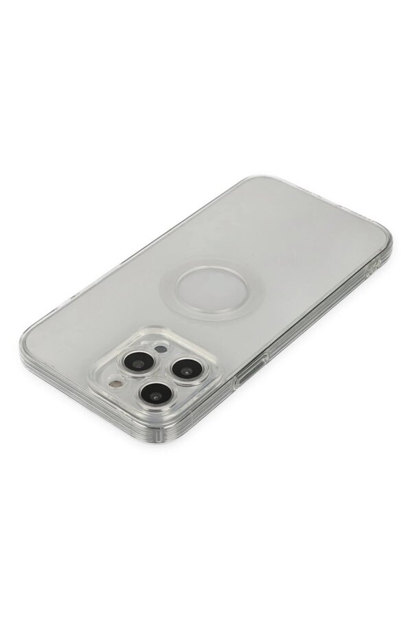 İphone 14 Pro Max Kılıf Santa Lens Si̇li̇kon - Şeffaf - Dropx8153-6270