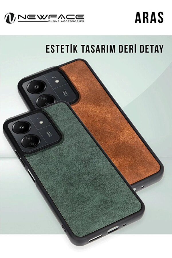 Samsung Galaxy A36 Kılıf Aras Deri̇ Kapak - Koyu Yeşi̇l - Dropx4464-9457