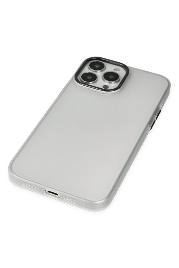 İphone 14 Pro Max Kılıf Modos Metal Kapak - Şeffaf - Dropx8176-3834