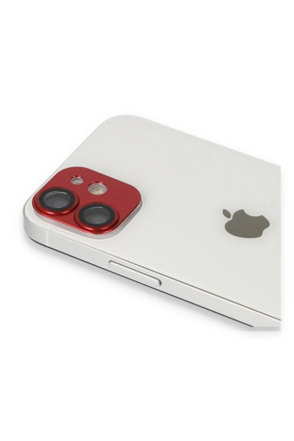 İphone 11 Pers Alümi̇nyum Kamera Lens - Kırmızı - Dropx9589-8262