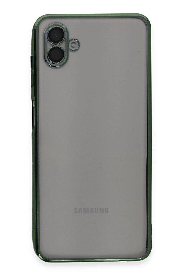 Samsung Galaxy A04 Kılıf Lensli̇ Si̇li̇kon - Yeşi̇l - Dropx5421-6258
