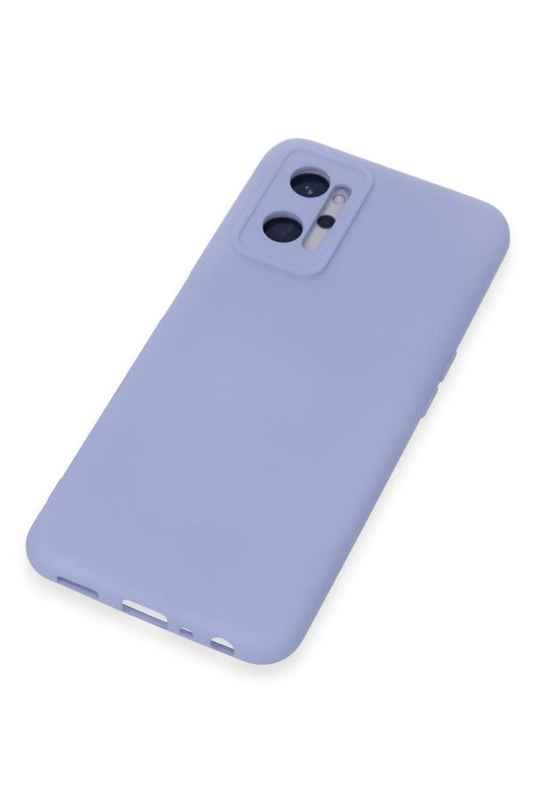 Realme 9İ 4G Kılıf Nano İçi̇ Kadi̇fe Si̇li̇kon - Li̇la - Dropx8837-2812