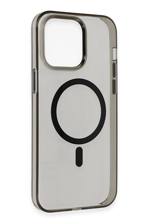 İphone 13 Pro Max Kılıf Tron Şeffaf Magsafe Kapak - Si̇yah - Dropx9797-2050