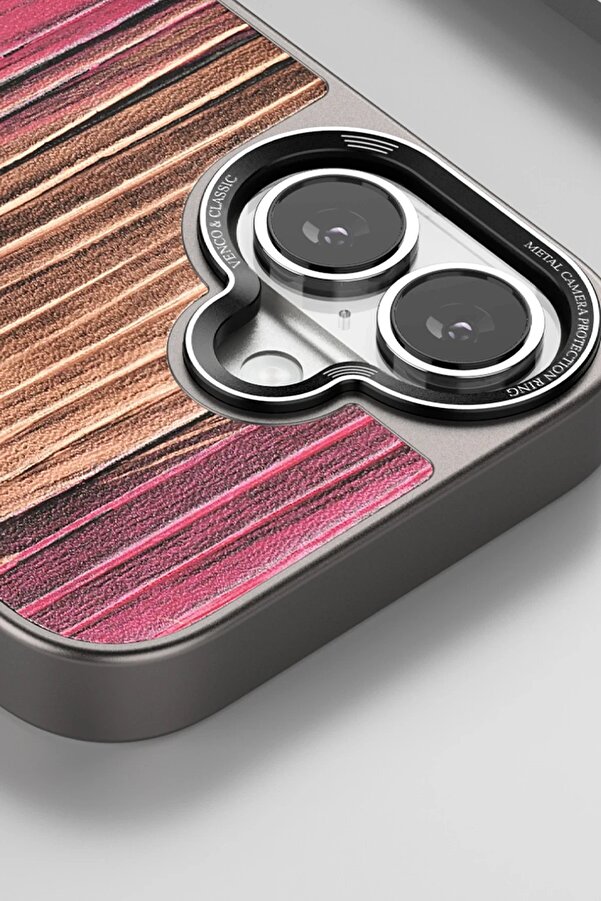 Venco İphone 16 Wave Kapak - Deri̇n Mor